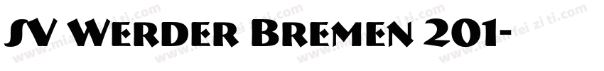 SV Werder Bremen 201字体转换